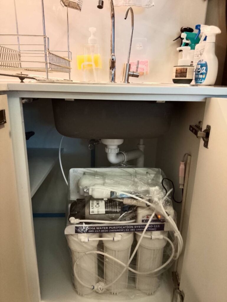 City Smart Condo 18に在住のAkiba様宅でのCKMA浄水器設置後の写真