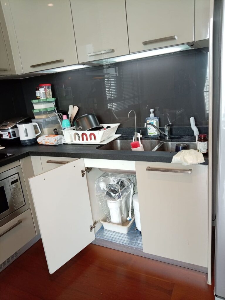 QUATTRO THONGLOR在住のS様宅でのCKMA浄水器設置後の写真