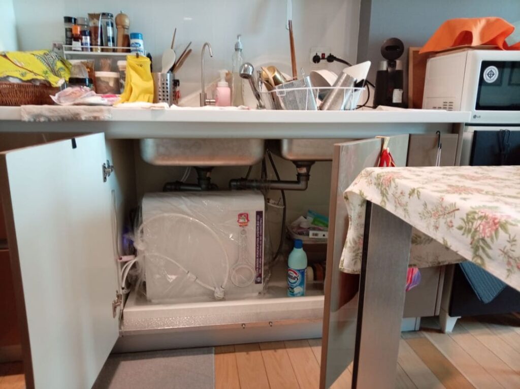 SIRI AT SUKHUMVIT在住のH様宅でのCKMA浄水器設置後の写真