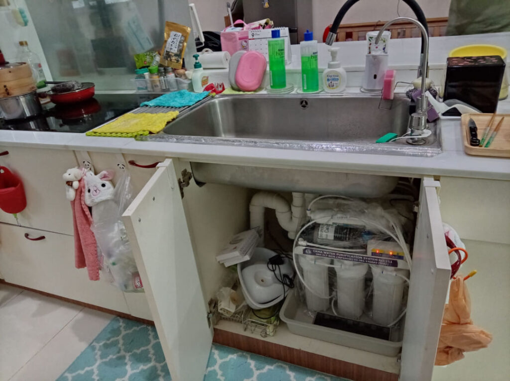 MOOBAAN WARABODIN在住のH様宅でのCKMA浄水器設置後の写真