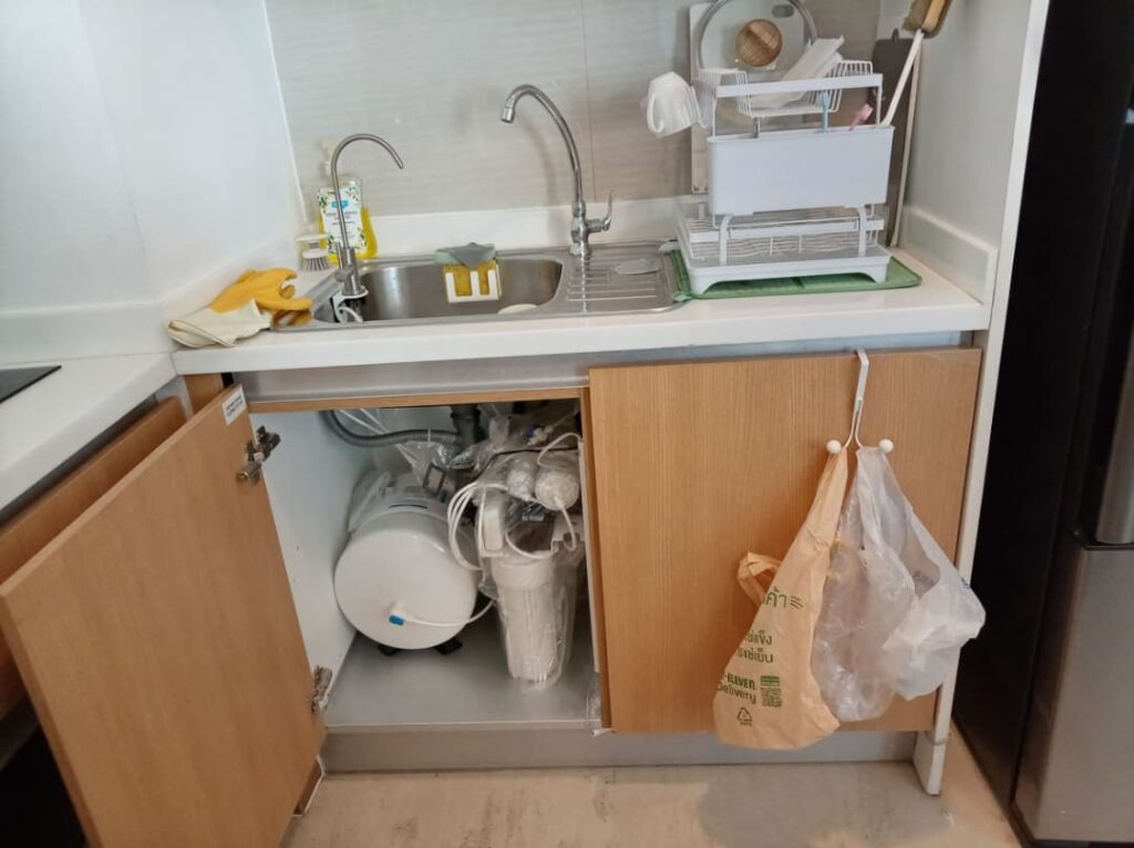 Wora Service Apartment在住のN様宅でのCKMA浄水器設置後の写真